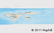 Shaded Relief Panoramic Map of Svalbard