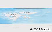 Shaded Relief Panoramic Map of Svalbard, single color outside