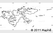 Blank Simple Map of Svalbard