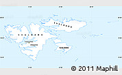Gray Simple Map of Svalbard