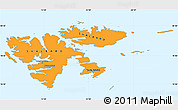 Political Simple Map of Svalbard