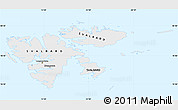 Political Simple Map of Svalbard, single color outside