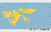 Savanna Style Simple Map of Svalbard