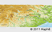 Physical Panoramic Map of Telemark