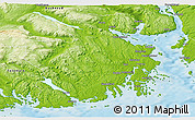 Physical Panoramic Map of Vestfold