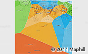 Political Shades 3D Map of A Dakhliya