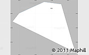 Gray Simple Map of Adam, single color outside