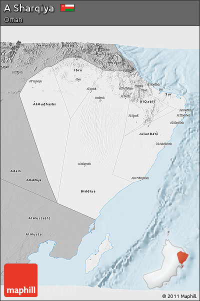 Gray 3D Map of a Sharqiya