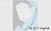 Gray 3D Map of A Sharqiya, single color outside