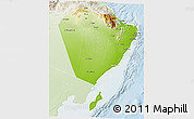 Physical 3D Map of A Sharqiya, lighten