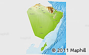 Physical 3D Map of A Sharqiya, single color outside