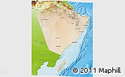 Satellite 3D Map of A Sharqiya, physical outside