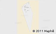 Classic Style 3D Map of Al Mudhaibi, single color outside