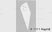 Gray 3D Map of Al Mudhaibi, single color outside
