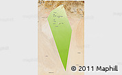 Physical 3D Map of Al Mudhaibi, satellite outside