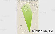 Physical 3D Map of Al Mudhaibi, shaded relief outside