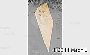 Satellite 3D Map of Al Mudhaibi, darken, desaturated