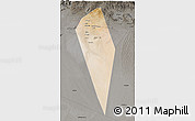 Satellite 3D Map of Al Mudhaibi, darken, semi-desaturated