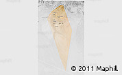 Satellite 3D Map of Al Mudhaibi, lighten, desaturated