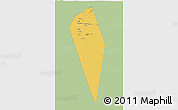 Savanna Style 3D Map of Al Mudhaibi, single color outside