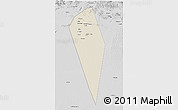 Shaded Relief 3D Map of Al Mudhaibi, desaturated