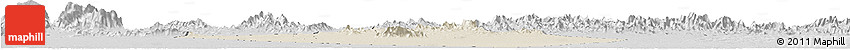Shaded Relief Horizon Map of Al Mudhaibi, desaturated