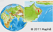 Physical Location Map of Al Mudhaibi