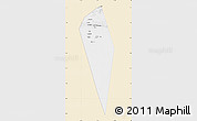 Classic Style Map of Al Mudhaibi, single color outside