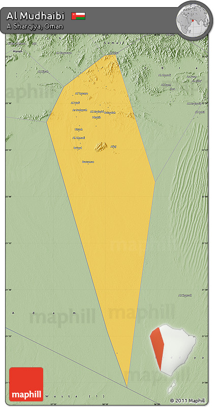 Savanna Style Map of Al Mudhaibi