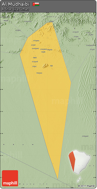 Savanna Style Map of Al Mudhaibi
