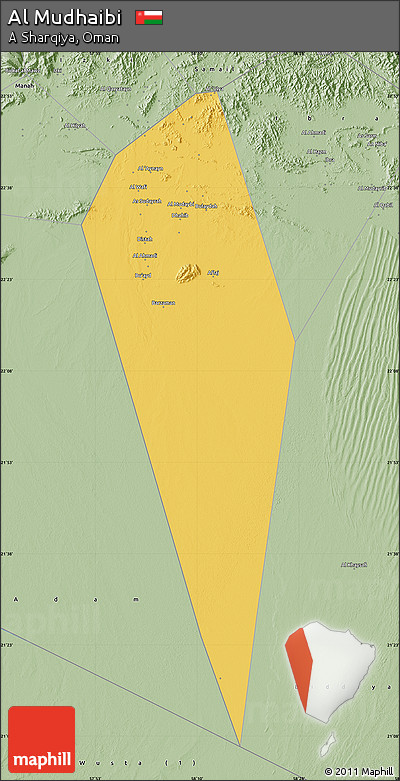 Savanna Style Map of Al Mudhaibi