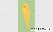 Savanna Style Map of Al Mudhaibi, single color outside