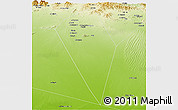 Physical Panoramic Map of Al Mudhaibi