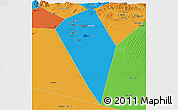 Political Panoramic Map of Al Mudhaibi