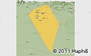 Savanna Style Panoramic Map of Al Mudhaibi