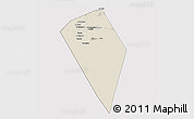 Shaded Relief Panoramic Map of Al Mudhaibi, cropped outside