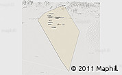 Shaded Relief Panoramic Map of Al Mudhaibi, lighten, semi-desaturated