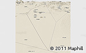 Shaded Relief Panoramic Map of Al Mudhaibi