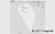 Silver Style Panoramic Map of Al Mudhaibi
