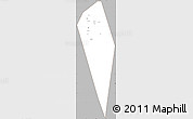 Gray Simple Map of Al Mudhaibi, cropped outside