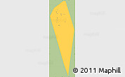 Savanna Style Simple Map of Al Mudhaibi, single color outside