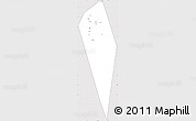 Silver Style Simple Map of Al Mudhaibi, cropped outside