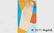 Satellite 3D Map of Biddiya, political outside
