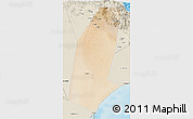 Satellite 3D Map of Biddiya, shaded relief outside