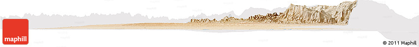 Satellite Horizon Map of Biddiya, cropped outside