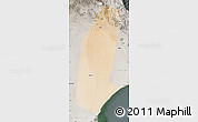 Satellite Map of Biddiya, semi-desaturated