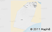 Classic Style Panoramic Map of Biddiya, single color outside