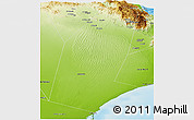 Physical Panoramic Map of Biddiya