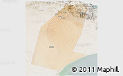 Satellite Panoramic Map of Biddiya, lighten