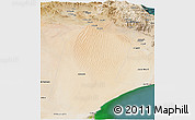Satellite Panoramic Map of Biddiya